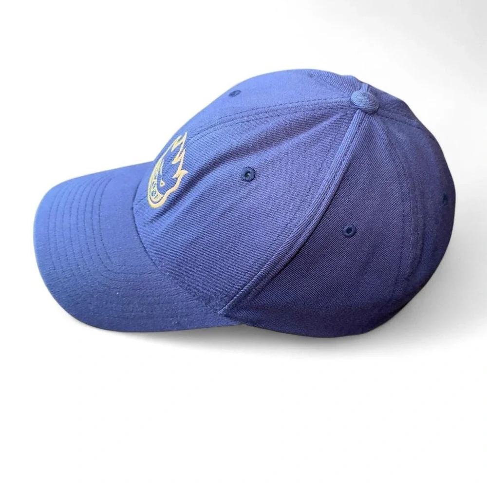 Vintage Spitfire Wheels Flexfit Wool Hat Cap Blue Yellow Skater Streetwear L/XL